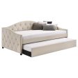 Sadie Beige Twin Daybed W  Trundle Sale