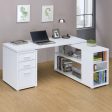 Yvette White L-shape Desk Online Hot Sale