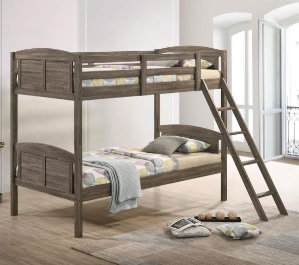 Flynn Brown Twin   Twin Bunk Bed Online now