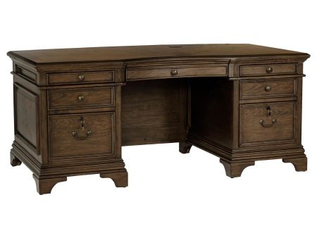 Hartshill Brown Executive Desk Cheap