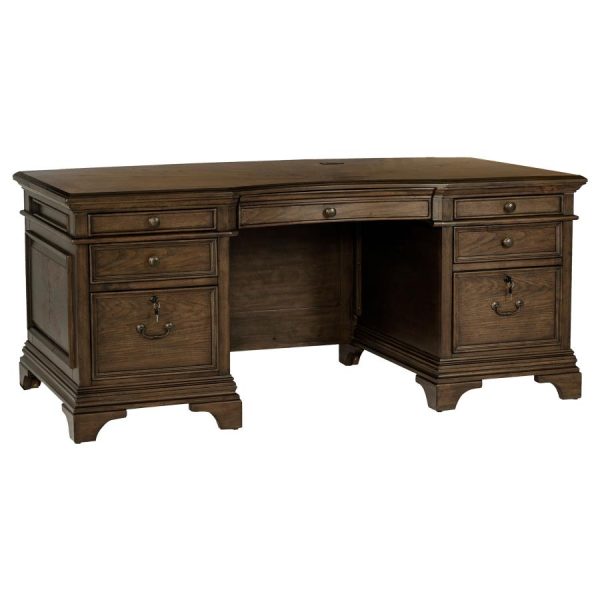 Hartshill Brown Executive Desk Cheap