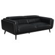 Shania Black 3 Pc Sofa Set Hot on Sale