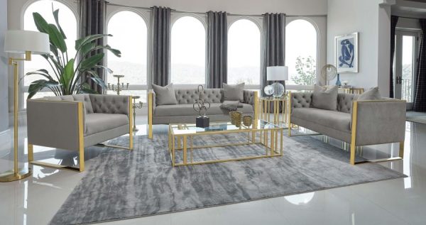 Eastbrook Grey 3 Pc Sofa Set Online now