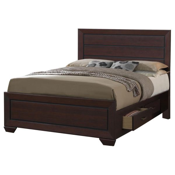 Kauffman Brown Eastern King Storage Bed on Sale