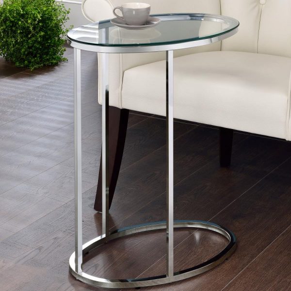 Kyle Silver Side Table Online now