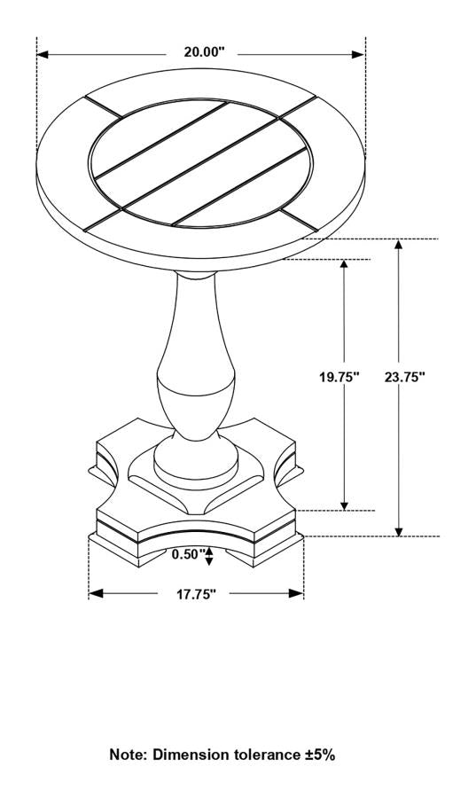 Morello Brown End Table For Cheap