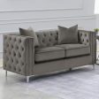 Phoebe Grey Loveseat Sale