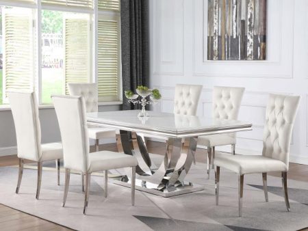 Kerwin White 7 Pc Dining Set Discount