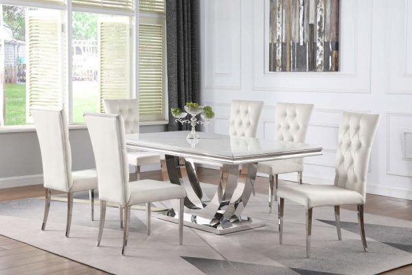 Kerwin White 7 Pc Dining Set Discount