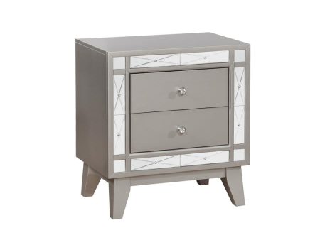 Leighton Silver Nightstand Sale