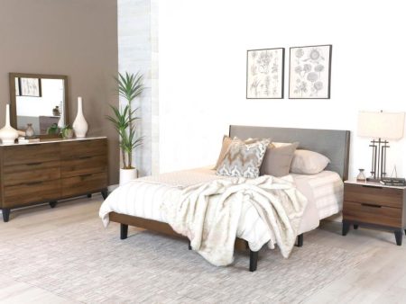 Mays Brown Queen Bed 4 Pc Set Hot on Sale