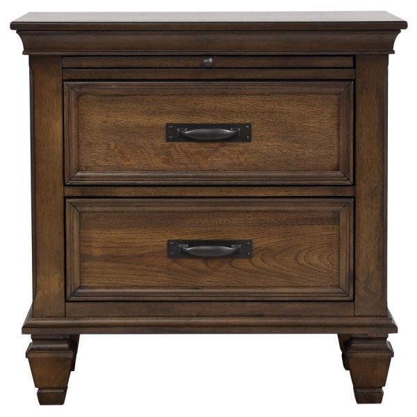 Franco Brown Nightstand on Sale