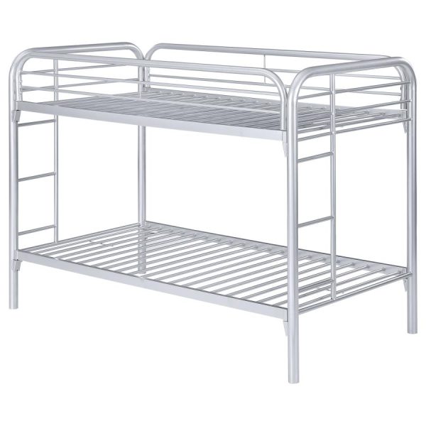 Morgan Silver Twin   Twin Bunk Bed Hot on Sale