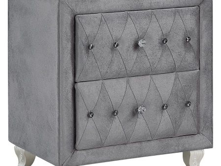 Deanna Grey Nightstand on Sale