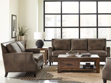 Leaton Brown 2 Pc Sofa Set Fashion