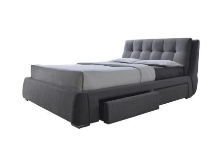 Fenbrook Grey California King Storage Bed Sale