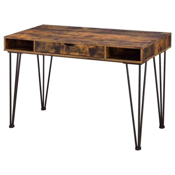 Olvera Brown Writing Desk Discount