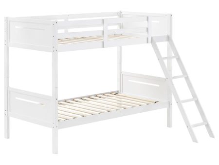 Littleton White Twin   Twin Bunk Bed on Sale