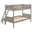 Ryder Grey Twin   Full Bunk Bed For Sale