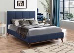 Charity Blue Eastern King Bed For Discount