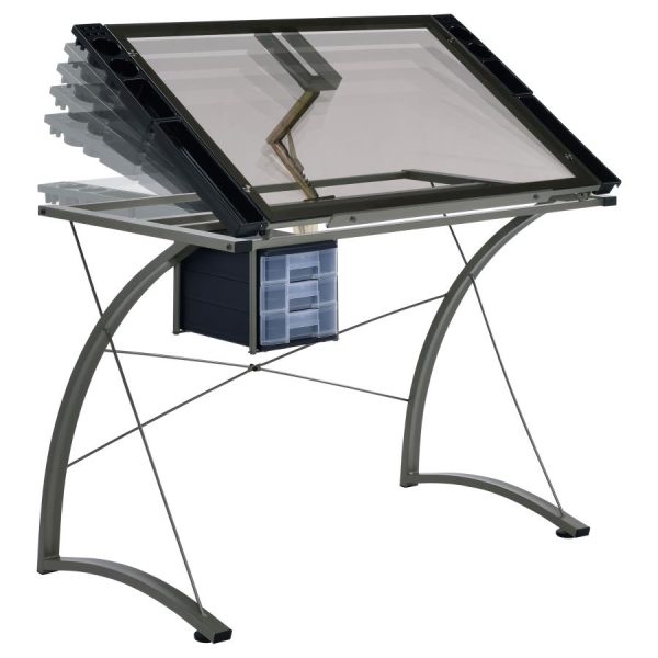 Melo Grey Drafting Desk Online Hot Sale