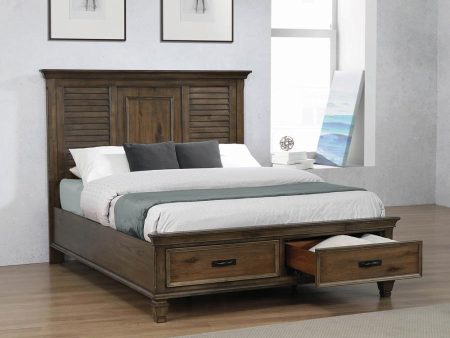 Franco Brown Eastern King Bed 4 Pc Set For Cheap