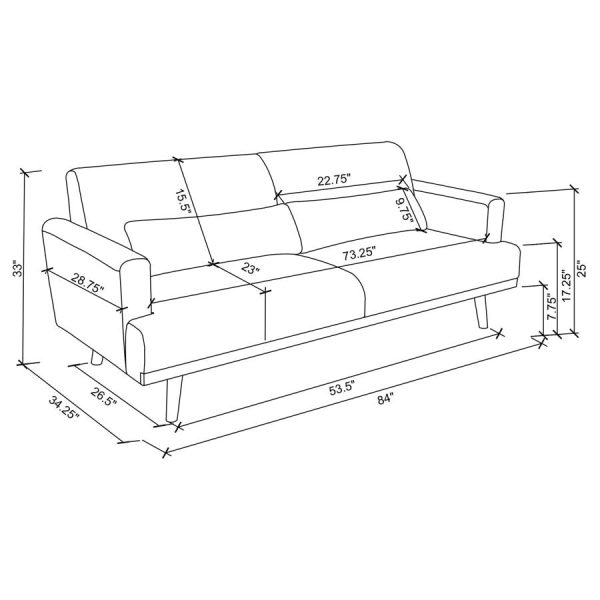 Blake Grey 2 Pc Sofa Set on Sale