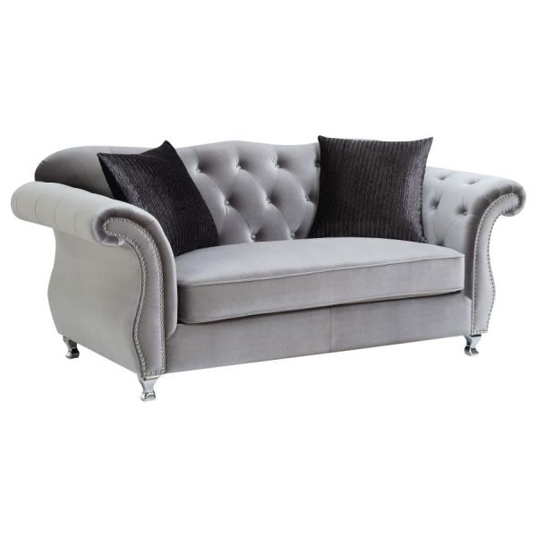 Frostine Silver 3 Pc Sofa Set Hot on Sale