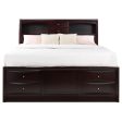 Phoenix Brown Eastern King Storage Bed Online Hot Sale