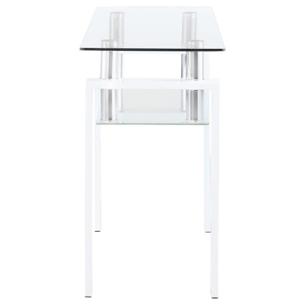 Dyer White Sofa Table For Cheap