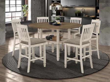 Sarasota Ivory 7 Pc Counter Height Dining Set Supply