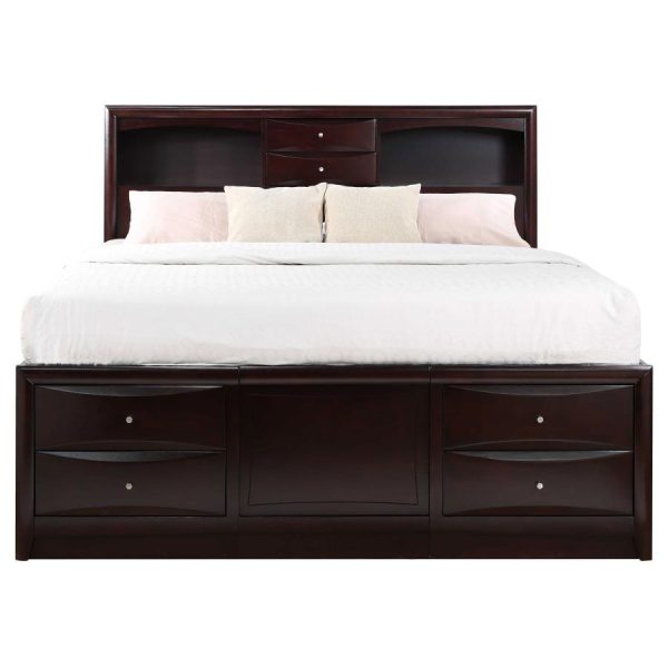 Phoenix Brown California King Storage Bed Cheap