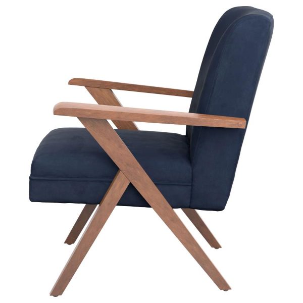 Cheryl Blue Accent Chair For Cheap