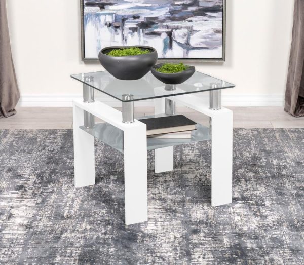 Dyer White End Table Online