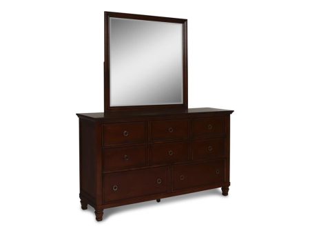 TAMARACK MIRROR- BRN CHERRY Supply