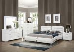 Jeremaine White California King Bed 5 Pc Set Online