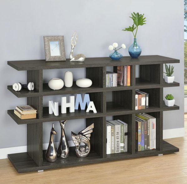 Santos Grey Console Bookcase on Sale