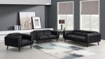 Shania Black 3 Pc Sofa Set Hot on Sale