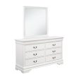 Louis Philippe White Dresser Mirror Online Hot Sale