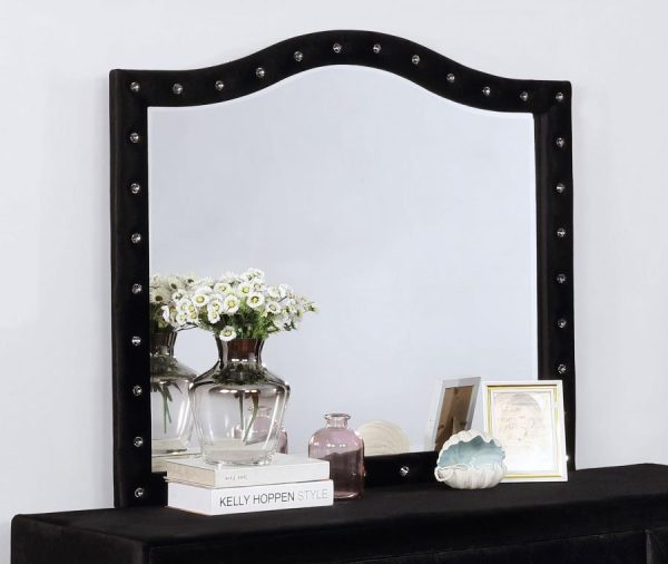 Deanna Black Dresser Mirror Online Sale