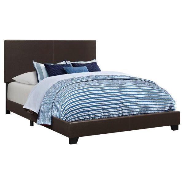 Dorian Brown Eastern King Bed For Cheap