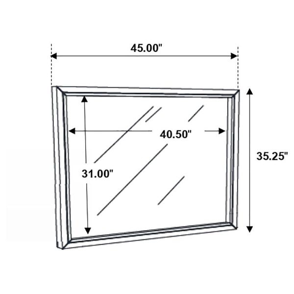 Serenity Grey Dresser Mirror Supply