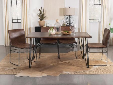 Topeka Brown 5 Pc Dining Set For Sale