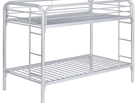 Morgan Silver Twin   Twin Bunk Bed Hot on Sale