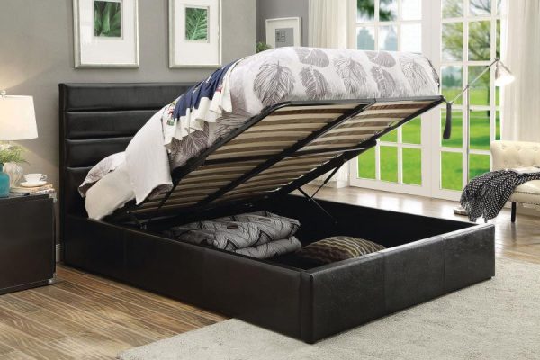 Riverbend Black Eastern King Storage Bed on Sale