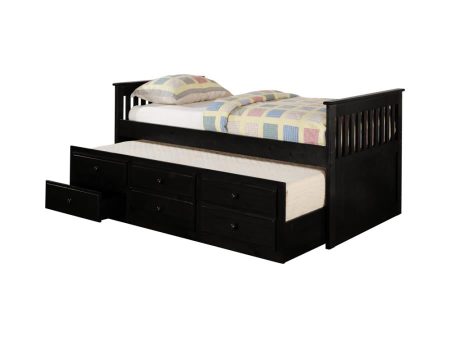 Rochford Black Twin Daybed W  Trundle Sale