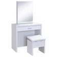 Harvey White Vanity Table & Mirror Supply