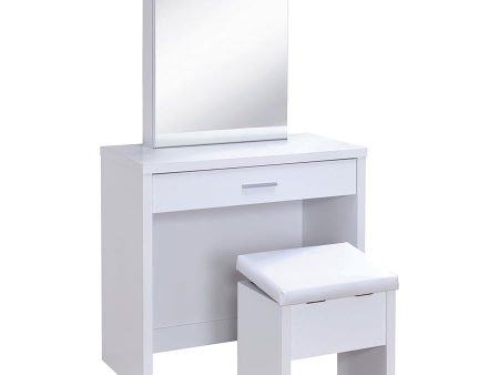 Harvey White Vanity Table & Mirror Supply