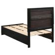 Miranda Black Twin Bed 3 Pc Set For Discount