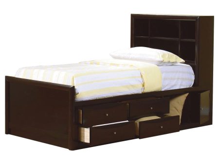 Phoenix Brown Twin Storage Bed Cheap